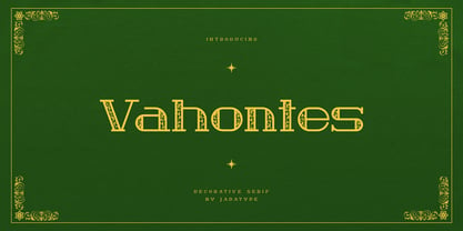 Vahontes Font Poster 1