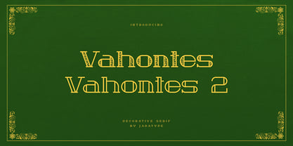 Vahontes Font Poster 2