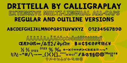 Drittella Font Poster 3