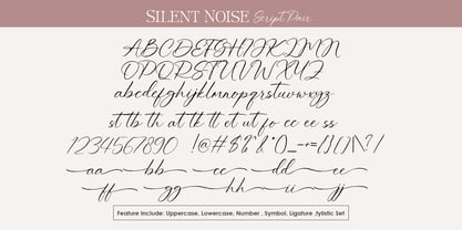 Silent Noise Font Duo Fuente Póster 10