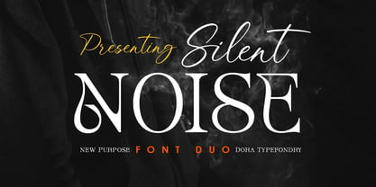Silent Noise Font Duo Font Poster 1