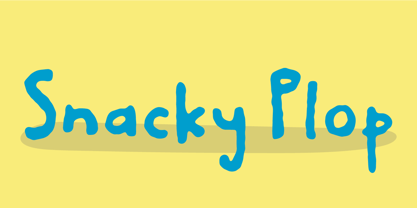 Snacky Plop Font Poster 1