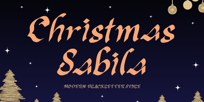 Christmas Sabila Font Poster 1