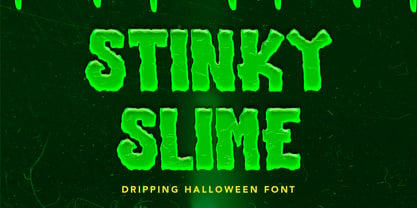 Stinky Slime Font Poster 1