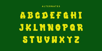 Stinky Slime Font Poster 9