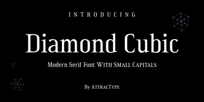 Diamond Cubic Font Poster 1