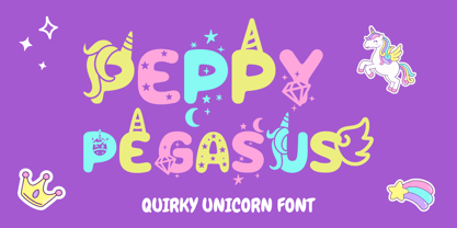 Peppy Pegasus Font Poster 1