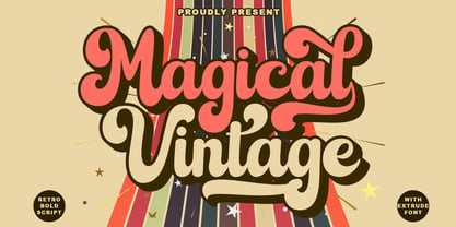 Magical Vintage Font Poster 1