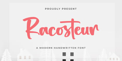 Racosteur Font Poster 1