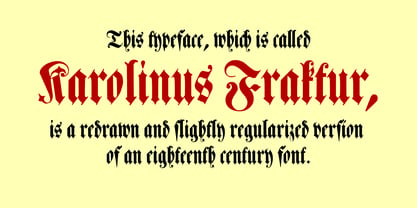 Karolinus Fraktur Font Poster 1