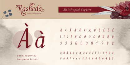 Rasheda Font Poster 10