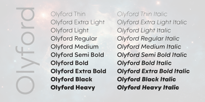 Olyford Font Poster 2