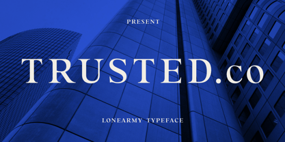 Trusted Font Poster 1