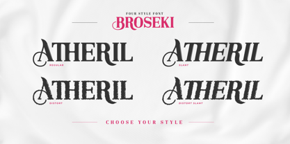 Broseki Font Poster 2