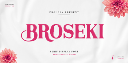 Broseki Font Poster 1