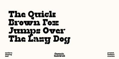 Gosmic Inkwell Font Poster 5