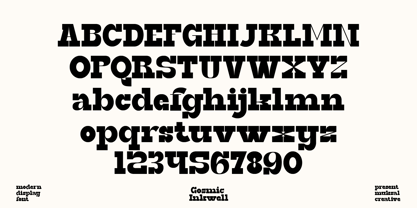 Gosmic Inkwell Font Poster 9