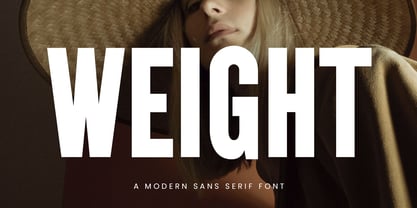 Weight Font Poster 1