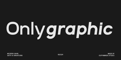 Onlygraphic Font Poster 1