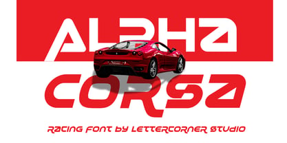 Alphacorsa Font Poster 1