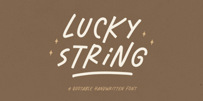 Lucky String Fuente Póster 1