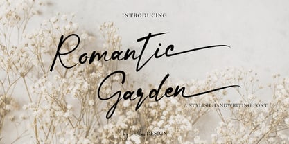 Romantic Garden Fuente Póster 1