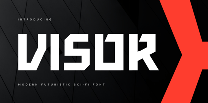 Visor Font Poster 1