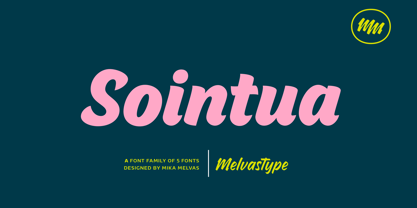 Sointua Font Poster 1