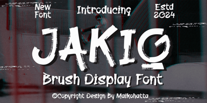 Jakio Font Poster 1