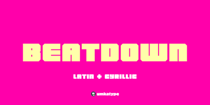 Beatdown Font Poster 1