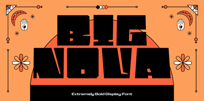 Big Nova Font Poster 1