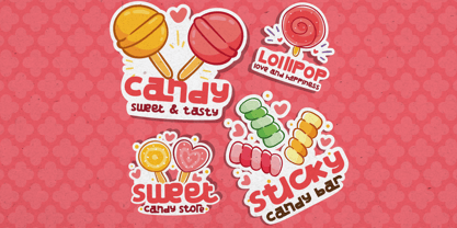 Colorful Candy Font Poster 8