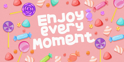Colorful Candy Font Poster 2