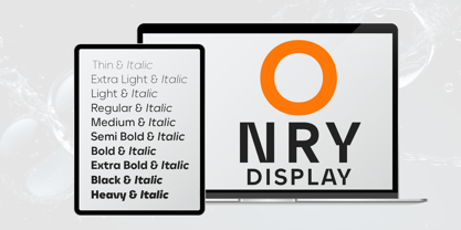 Onry Display Font Poster 4