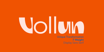 ZT Vollun Font Poster 1