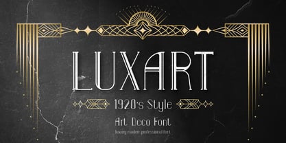 Luxart Font Poster 1