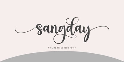 Sangday Font Poster 1
