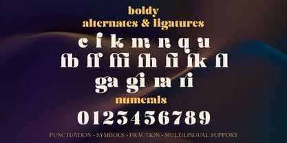 Boldy Font Poster 15
