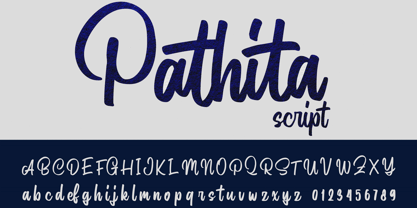 Pathita Script Font Poster 2