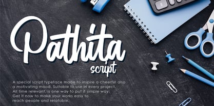 Pathita Script Font Poster 5