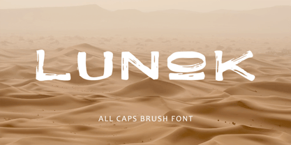 Lunok Brush Font Poster 1