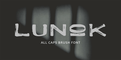 Lunok Brush Font Poster 15