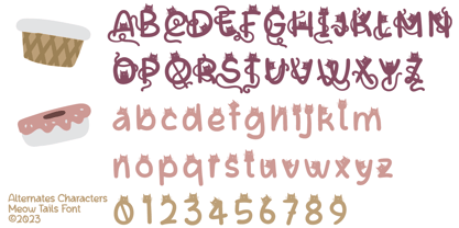 Meow Tails Font Poster 9