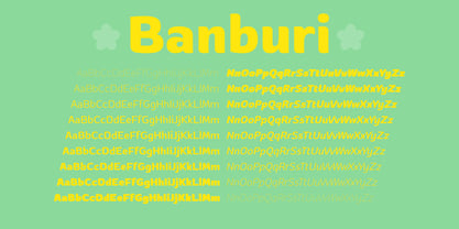 Banburi Font Poster 7