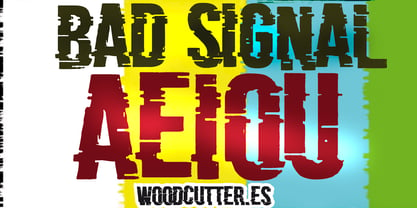 Bad Signal Font Poster 4