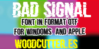 Bad Signal Font Poster 5