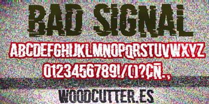 Bad Signal Font Poster 3