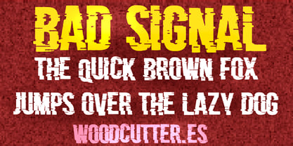 Bad Signal Font Poster 2