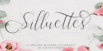 Silluettes Font Poster 1