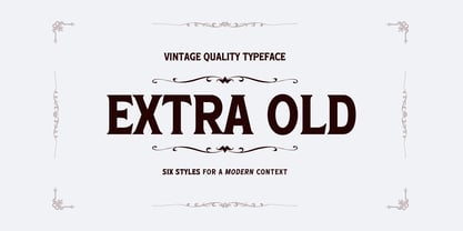 Extra Old Font Poster 1